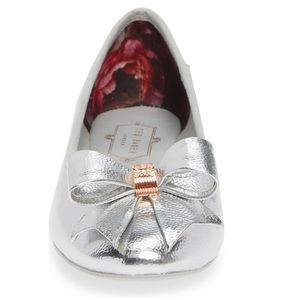 Ted Baker Immet 2 Women’s Silver Ballet Flats